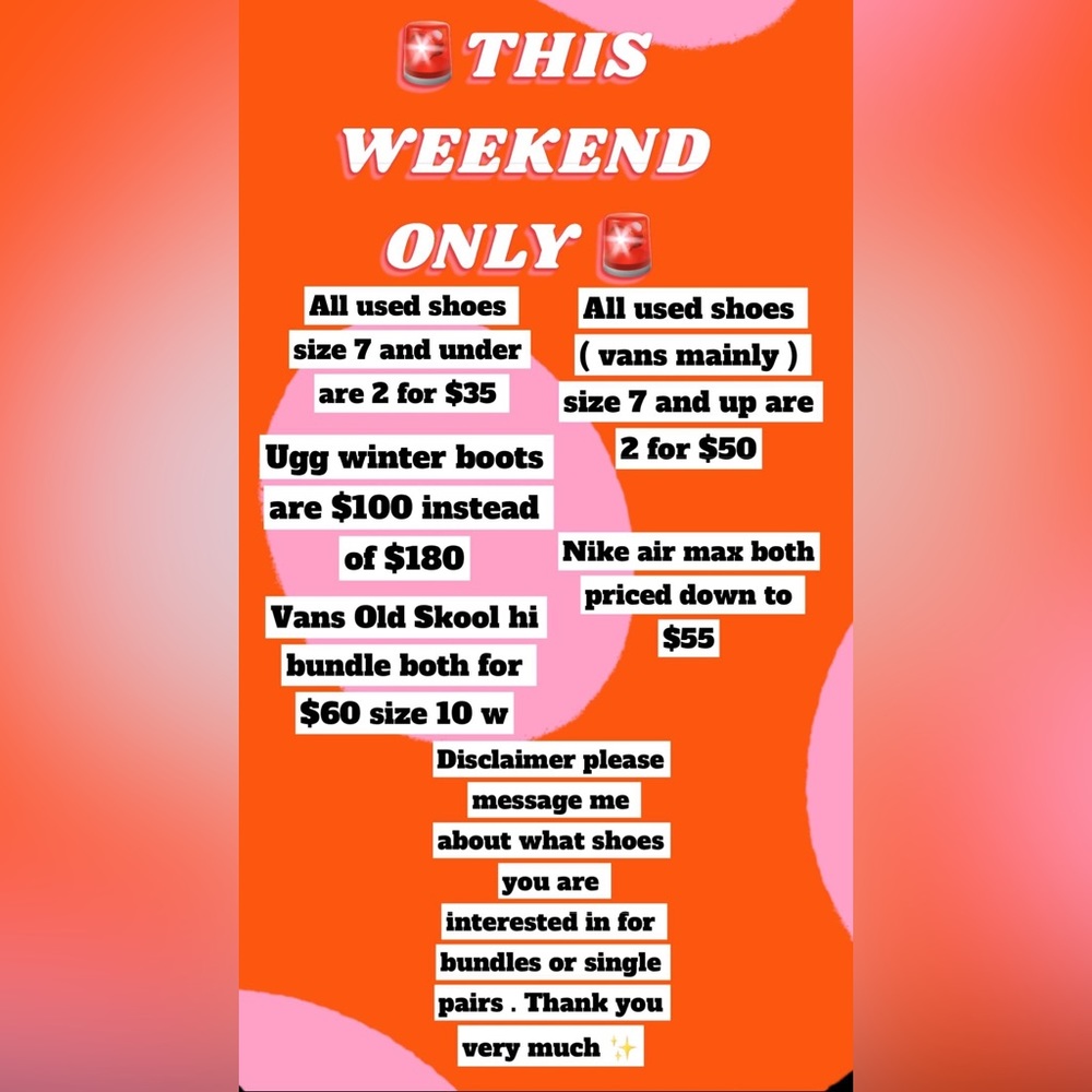 Black Friday Weekend Sneaker Sale